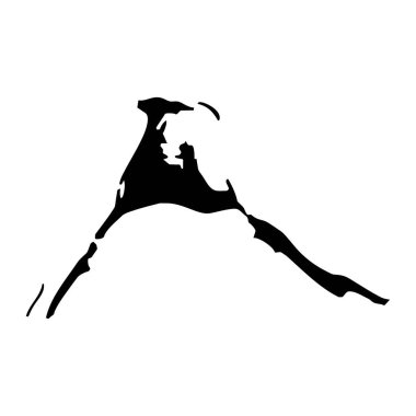 Kuzey Eleuthera haritası, Bahamalar 'ın idari bölümü. Vektör illüstrasyonu.