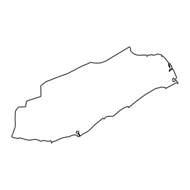 Freeport haritası, Bahamalar 'ın idari bölümü. Vektör illüstrasyonu.