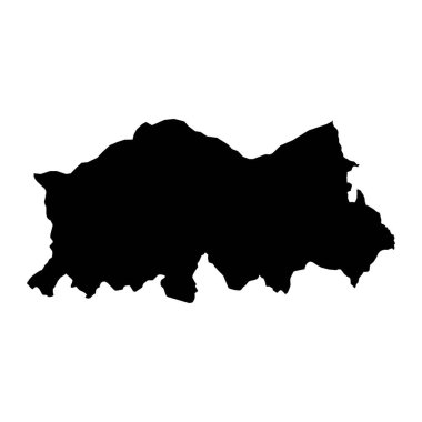 Baucau Belediyesi haritası, Doğu Timor 'un idari bölümü. Vektör illüstrasyonu.