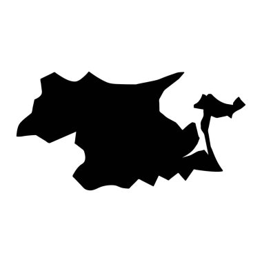 Da Nang haritası, Vietnam 'ın idari bölümü. Vektör illüstrasyonu.