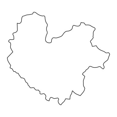 Tayland Nguyen eyalet haritası, Vietnam idari bölümü. Vektör illüstrasyonu.