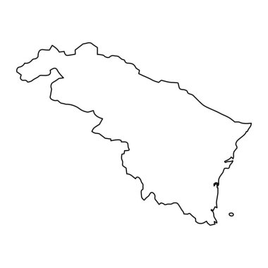 Thanh Hoa eyalet haritası, Vietnam idari bölümü. Vektör illüstrasyonu.