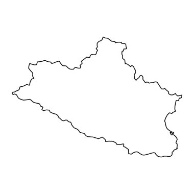 Bir vilayet haritası, Vietnam 'ın idari bölümü. Vektör illüstrasyonu.
