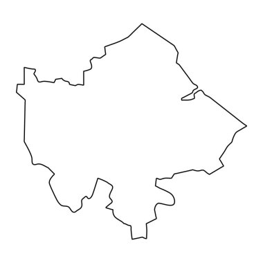 Quang Tri eyalet haritası, Vietnam 'ın idari bölümü. Vektör illüstrasyonu.