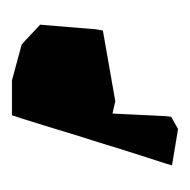 Togdheer bölgesi haritası, Somali idari bölümü. Vektör illüstrasyonu.