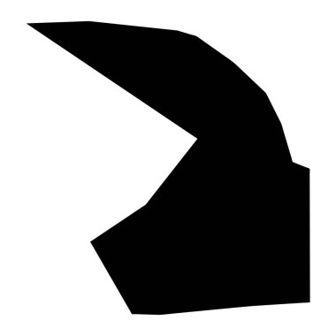 Agana Heights belediye haritası, Guam 'ın idari bölümü. Vektör illüstrasyonu.