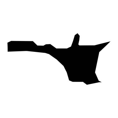 Hagatna belediye haritası, Guam 'ın idari bölümü. Vektör illüstrasyonu.