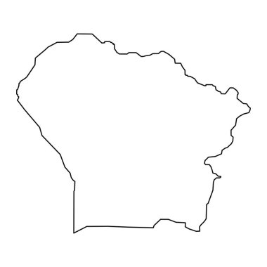 Yona belediye haritası, Guam 'ın idari bölümü. Vektör illüstrasyonu.