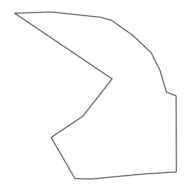 Agana Heights belediye haritası, Guam 'ın idari bölümü. Vektör illüstrasyonu.