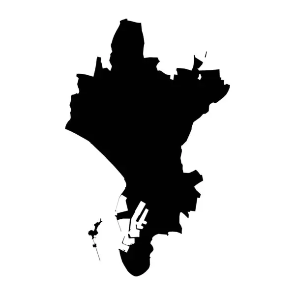 Helier Mapa Parroquias División Administrativa Jersey Ilustración Vectorial — Archivo Imágenes Vectoriales