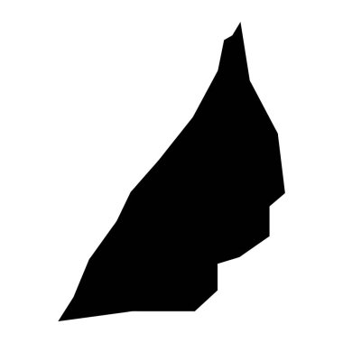 Saint Andrew kilise haritası, Guernsey idari bölümü. Vektör illüstrasyonu.