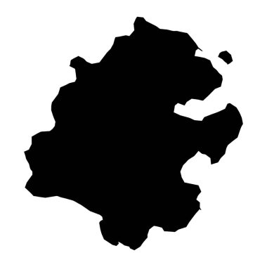 Aabenraa Belediyesi haritası, Danimarka idari bölümü. Vektör illüstrasyonu.