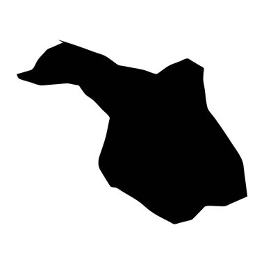 Balerin Belediyesi haritası, Danimarka idari bölümü. Vektör illüstrasyonu.