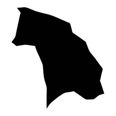 Gladsaxe Belediye haritası, Danimarka idari bölümü. Vektör illüstrasyonu.