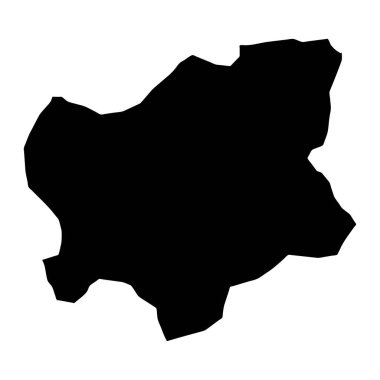 Hillerod Belediyesi haritası, Danimarka idari bölümü. Vektör illüstrasyonu.