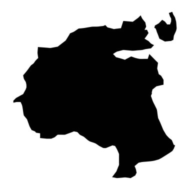 Holbaek Belediyesi haritası, Danimarka idari bölümü. Vektör illüstrasyonu.