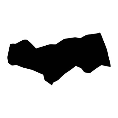 Lyngby Taarbaek Belediyesi haritası, Danimarka idari bölümü. Vektör illüstrasyonu.