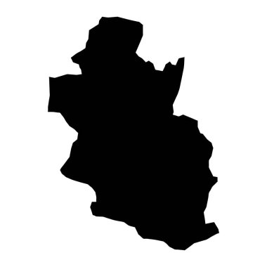 Billund Belediyesi haritası, Danimarka idari bölümü. Vektör illüstrasyonu.