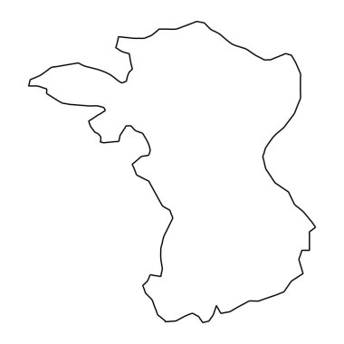Soro Municipality map, administrative division of Denmark. Vector illustration. clipart
