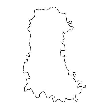 Palencia Eyaleti haritası, İspanya idari bölümü. Vektör illüstrasyonu.