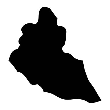 Ribeira Grande de Santiago belediye haritası, Cape Verde idari bölümü. Vektör illüstrasyonu.