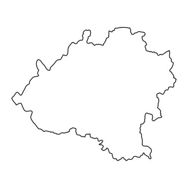 İspanya 'nın idari bölümü Soria Eyaleti haritası. Vektör illüstrasyonu.