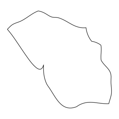 Mosteiros belediye haritası, Cape Verde 'nin idari bölümü. Vektör illüstrasyonu.