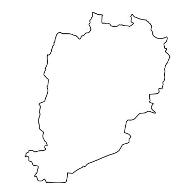Beni Mellal Khenifra map, administrative division of Morocco. Vector illustration. clipart