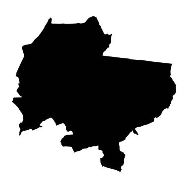 Laikipia County haritası, Kenya idari bölümü. Vektör illüstrasyonu.