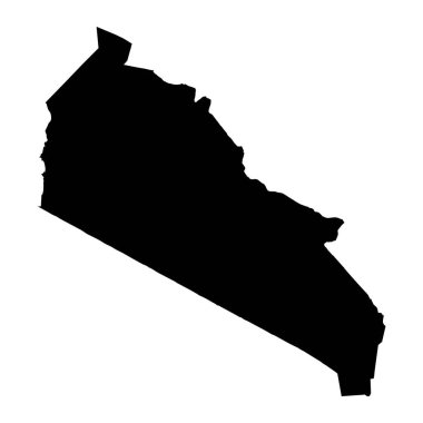 Kajiado İlçe haritası, Kenya idari bölümü. Vektör illüstrasyonu.