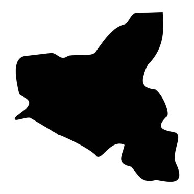 Gharb Bölgesi haritası, Malta idari bölümü. Vektör illüstrasyonu.