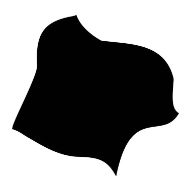 Santa Venera Bölgesi haritası, Malta idari bölümü. Vektör illüstrasyonu.