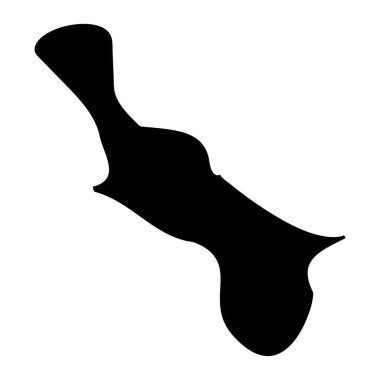 Birgu Bölgesi haritası, Malta idari bölümü. Vektör illüstrasyonu.