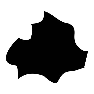 Cospicua Bölgesi haritası, Malta idari bölümü. Vektör illüstrasyonu.