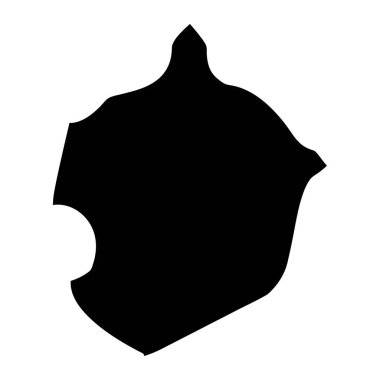 Floriana Bölgesi haritası, Malta idari bölümü. Vektör illüstrasyonu.