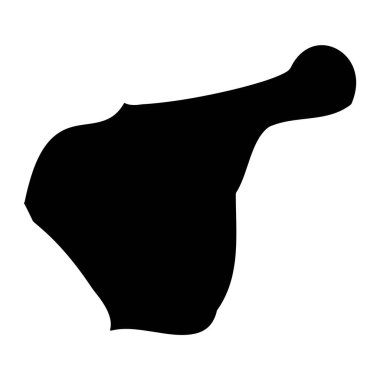 Hamrun Bölgesi haritası, Malta idari bölümü. Vektör illüstrasyonu.