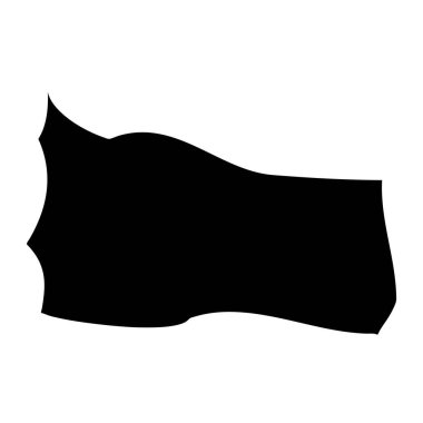 Santa Lucija Bölgesi haritası, Malta idari bölümü. Vektör illüstrasyonu.