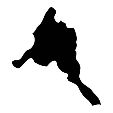 Luqa Bölgesi haritası, Malta idari bölümü. Vektör illüstrasyonu.