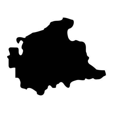 Mgarr Bölgesi haritası, Malta idari bölümü. Vektör illüstrasyonu.