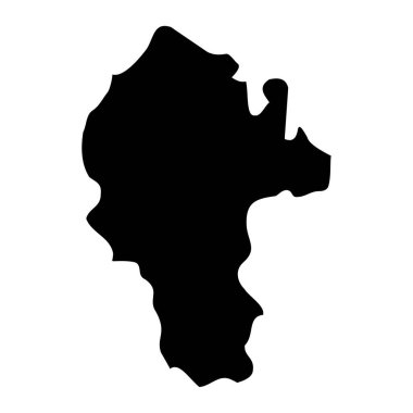 Naxar Bölgesi haritası, Malta idari bölümü. Vektör illüstrasyonu.