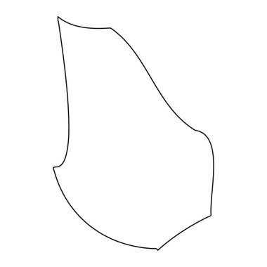 Fontana Bölgesi haritası, Malta idari bölümü. Vektör illüstrasyonu.