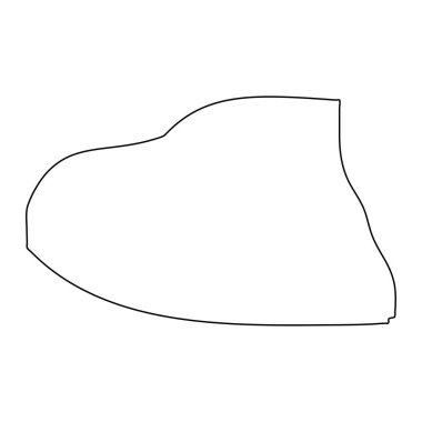 Mdina Bölgesi haritası, Malta idari bölümü. Vektör illüstrasyonu.