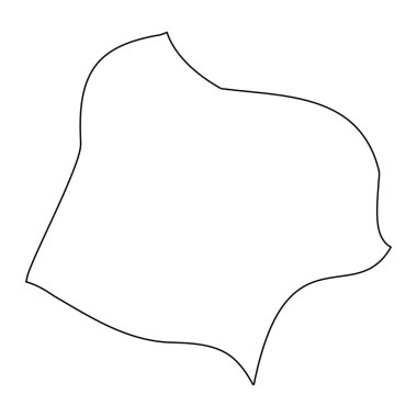 Santa Venera Bölgesi haritası, Malta idari bölümü. Vektör illüstrasyonu.