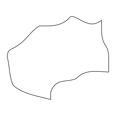 Mtarfa Bölgesi haritası, Malta idari bölümü. Vektör illüstrasyonu.