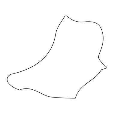 Tarxien Bölgesi haritası, Malta idari bölümü. Vektör illüstrasyonu.