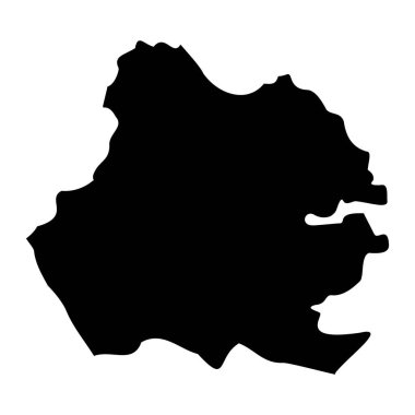 3. Bölge haritası, Malta idari bölümü. Vektör illüstrasyonu.