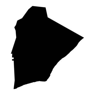 Hakupu köyü haritası, Niue idari bölümü. Vektör illüstrasyonu.