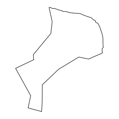 Mutalau köyü haritası, Niue idari bölümü. Vektör illüstrasyonu.