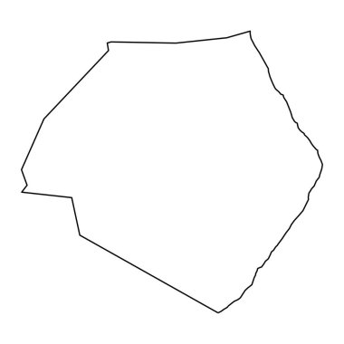 Liku köyü haritası, Niue idari bölümü. Vektör illüstrasyonu.