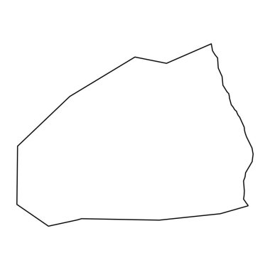 Lakepa köyü haritası, Niue idari bölümü. Vektör illüstrasyonu.